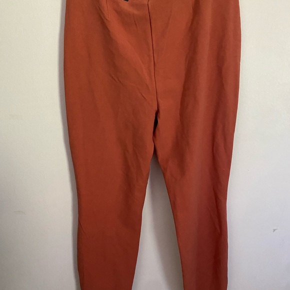 Nwt Alfani Slim Comfort Waist Core Fringe Pants Size 14 Cedar Chest - Picture 5 of 6